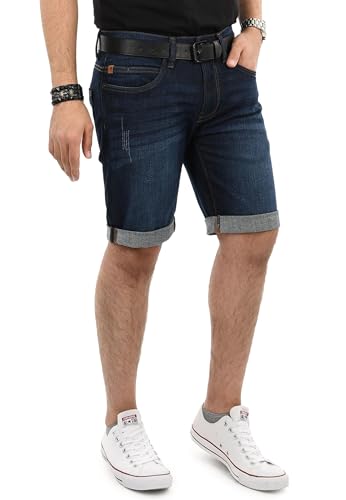 Indicode Herren Jeans Shorts Kurze Hose Sommer Jeansshorts NEU B797 [B797-Inkad-Blau-Gr.S] von Indicode