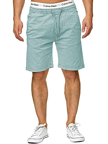 Indicode Herren Kelowna Chino Shorts mit 4 Taschen | Bermuda Herren Chino Shorts Blue Surf 3XL von Indicode