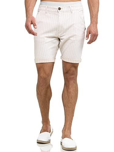 Indicode Herren Lleida Shorts aus 98% Baumwolle | Bermuda Männer Sommershorts für Männer Fog XL von Indicode