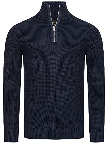 Indicode Herren Mayer Pullover aus 100% Baumwolle | Herrenpulli Strickpullover für Männer Navy S Indicode Herren Mayer Pullover aus 100% Baumwolle | Herrenpulli Strickpullover für Männer Navy S von Indicode