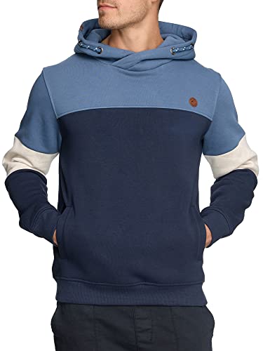 Indicode Herren Olson Sweatshirt mit Kapuze | Hoodie Kapuzenpullover für Männer China Blue M von Indicode