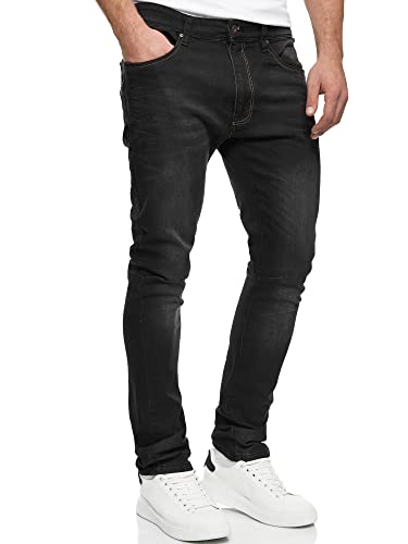 Indicode Herren Phoenix Jeanshose aus Baumwoll-Mischung mit 5 Taschen | Denim Herrenjeans Vintage Black 29/30 von Indicode