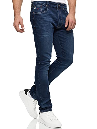 Indicode Herren Phoenix Jeanshose aus Baumwoll-Mischung mit 5 Taschen | Denim Herrenjeans Brushed Miami 31/32 von Indicode