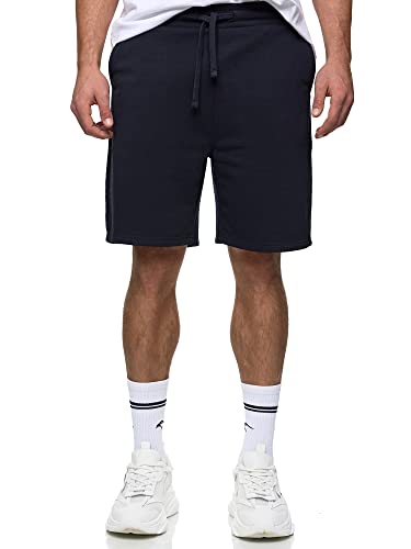 Indicode Herren Puller Sweatshorts mit Kordelzug | Herrenshorts Sportshorts für Männer Navy XL von Indicode