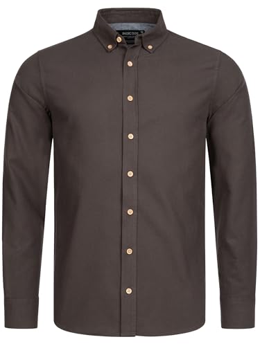 Indicode Herren Riverside Hemd kariert mit Button-Down-Kragen | Herrenhemd Männerhemd Raven M von Indicode