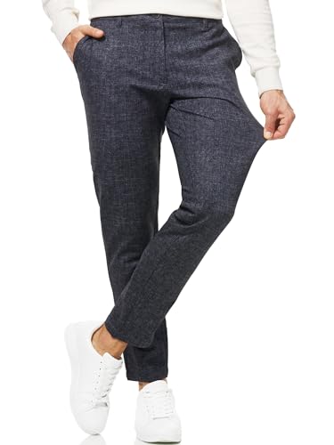 Indicode Herren Rodekro Performance Pants Herren | Chino Herrenhose Super Stretch Stoffhose Structure 31/32 von Indicode