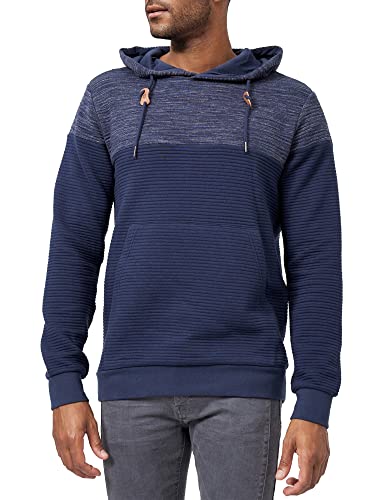 Indicode Herren Saunders Sweatshirt mit Kapuze | Hoodie Kapuzenpullover für Männer Navy XXL von Indicode