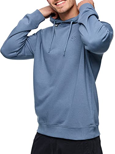 Indicode Herren Simpson Sweatshirt mit Kapuze | Hoodie Kapuzenpullover für Männer China Blue L von Indicode