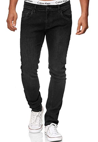 Indicode Herren Texas Jeanshose aus Baumwoll-Mischung mit Stretch | Denim Herrenjeans Black 33/32 von Indicode