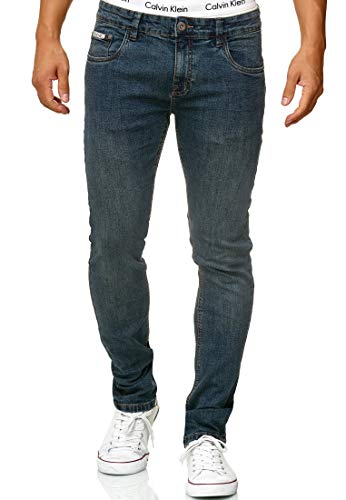 Indicode Herren Texas Jeanshose aus Baumwoll-Mischung mit Stretch | Denim Herrenjeans Dirt Wash 30/32 von Indicode