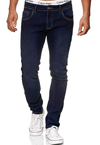 Indicode Herren Texas Jeanshose aus Baumwoll-Mischung mit Stretch | Denim Herrenjeans Rinse Wash 34/34 von Indicode