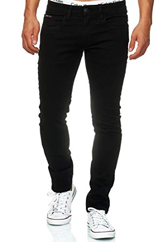 Indicode Herren Texas Jeanshose aus Baumwoll-Mischung mit Stretch | Denim Herrenjeans Ultra Black 29/30 von Indicode