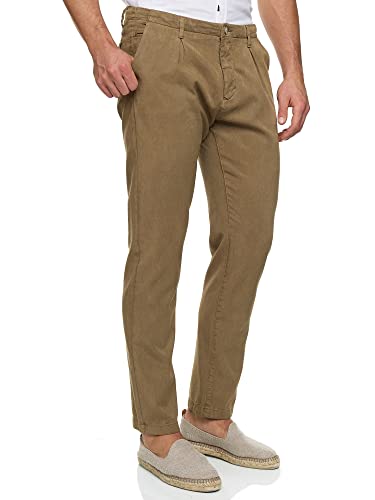 Indicode Herren Ville Chinohose aus 80% Lyocell | Herrenhose Chino Stoffhose Cumnin L von Indicode