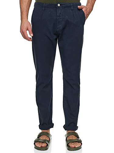 Indicode Herren Ville Chinohose aus 80% Lyocell | Herrenhose Chino Stoffhose Navy XL von Indicode