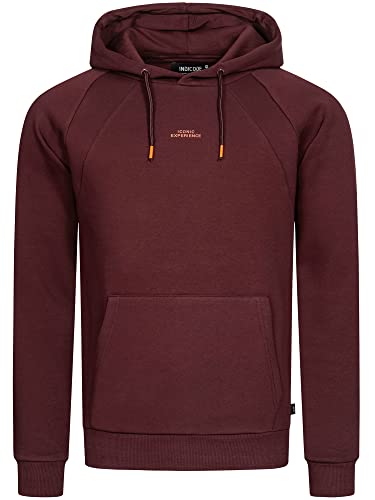 Indicode Herren Virginia Sweatshirt mit Kapuze | Hoodie Kapuzenpullover für Männer Fudge XXL von Indicode