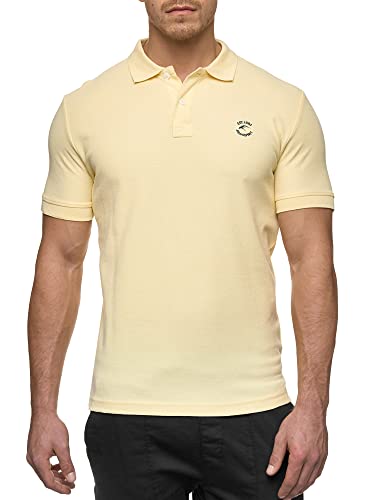 Indicode Herren Wadim Poloshirt aus Baumwolle | Herrenpoloshirt Polokragen Baumwollshirt Anise Flower S von Indicode