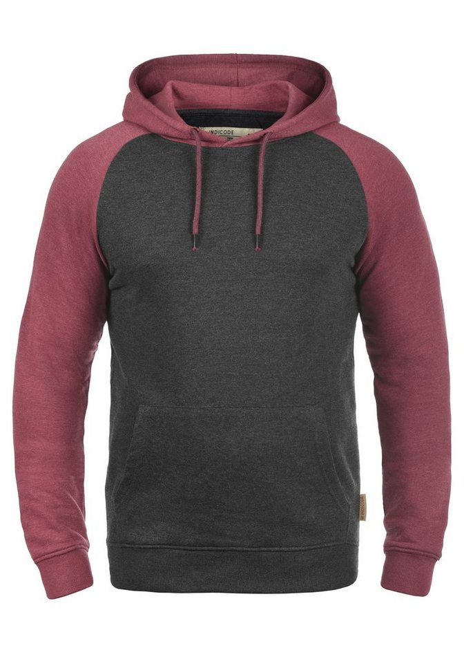 Indicode Hoodie IDElliot Kapuzensweatshirt im Baseball-Look von Indicode