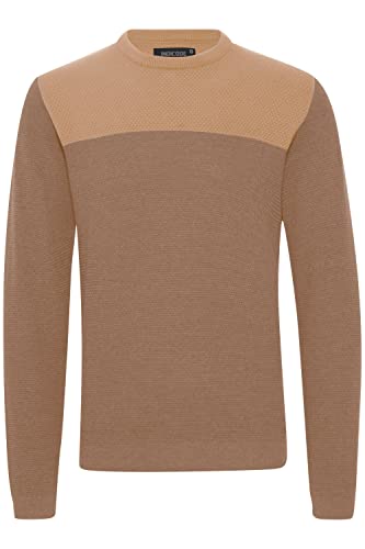 Indicode IDLabel Herren Strickpullover Feinstrick Pullover mit Rundhals-Ausschnitt, Größe:M, Farbe:Cornstalk (013) von Indicode