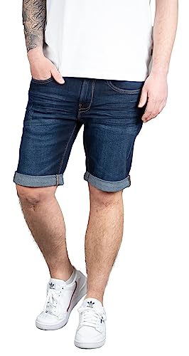 Indicode Joey Herren Shorts Jeansshorts Stretch Kurze Hose Jeans Short Denim (XXL, Blue) von Indicode