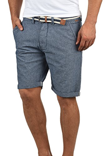 Indicode Mews Herren Chino Shorts Bermuda Kurze Hose mit Gürtel Regular Fit, Größe:XXL, Farbe:Mid Indigo (858) von Indicode