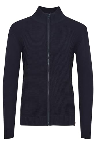 Indicode IDRickert Herren Strickjacke Cardigan Grobstrick mit Stehkragen, Größe:L, Farbe:Navy (400) von Indicode