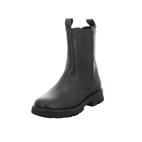 Indigo Mädchen Schuhe Chelsea Tex Boots Stiefel 454-142 Schwarz Reißverschluss (eu_footwear_size_system, big_kid, women, numeric, medium, numeric_38) von Indigo