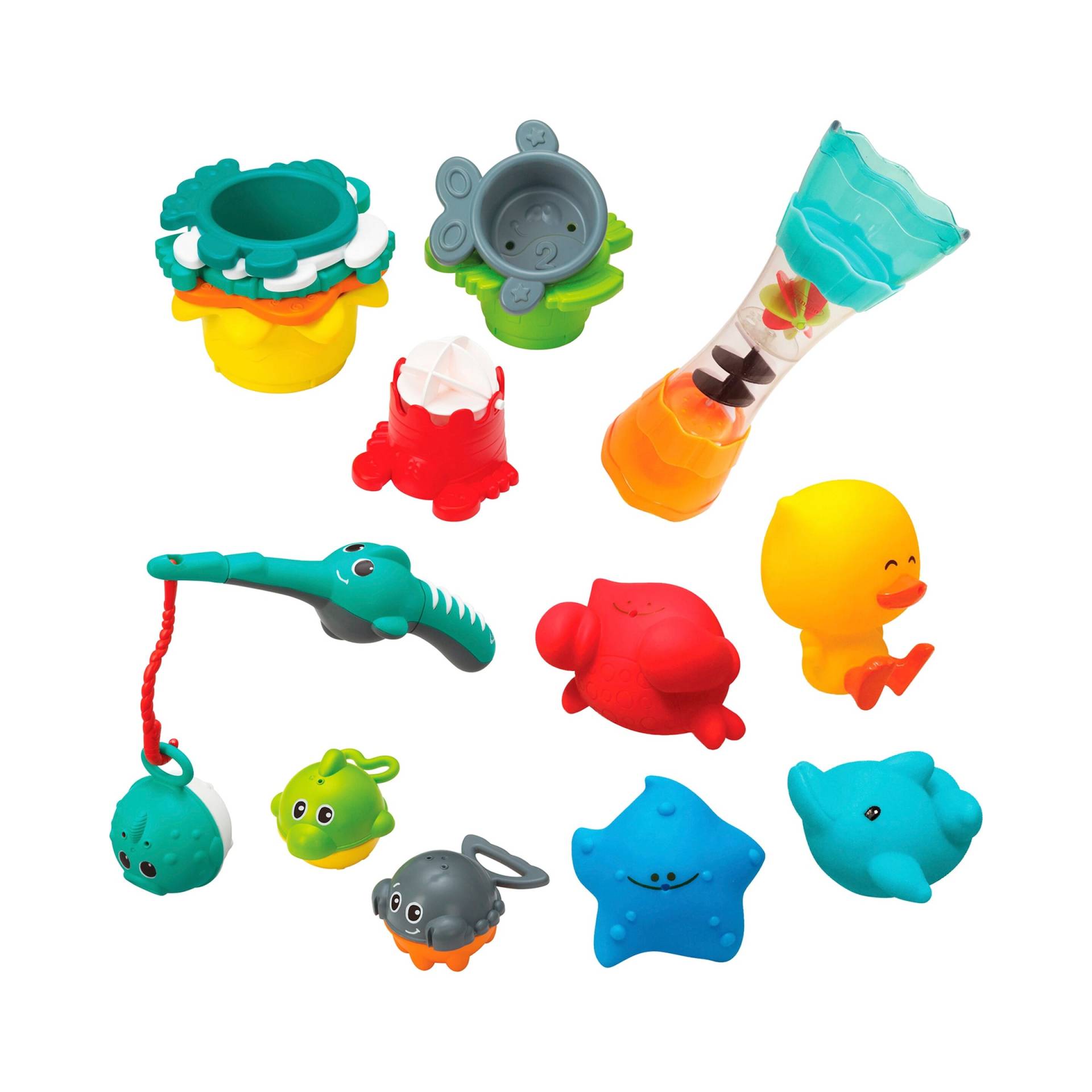 Infantino Badespielzeug-Set Splish & Splash 17-tlg. von Infantino