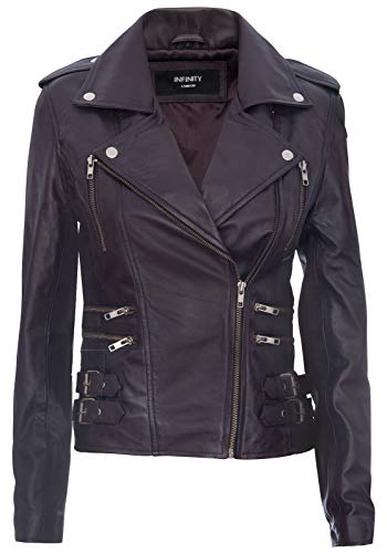 Infinity Leather Damen Retro Lila 100% Nappaleder Bikerjacke 3XL Infinity Leather Damen Retro Lila 100% Nappaleder Bikerjacke 3XL von Infinity Leather
