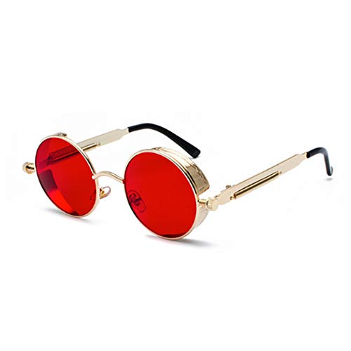 Inlefen Runde Metallrahmen Gläser Vintage Kreis Sonnenbrille für Männer und Frauen von Inlefen