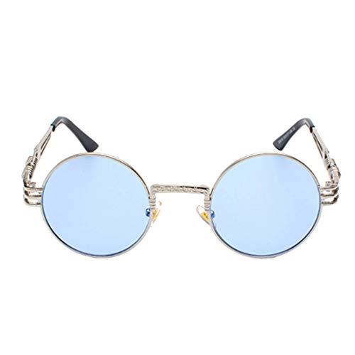 Inlefen Sonnenbrille Männer Frauen Runde Retro Vintage Kreis Stil Sonnenbrille Farbige Metallrahmen Brillen von Inlefen