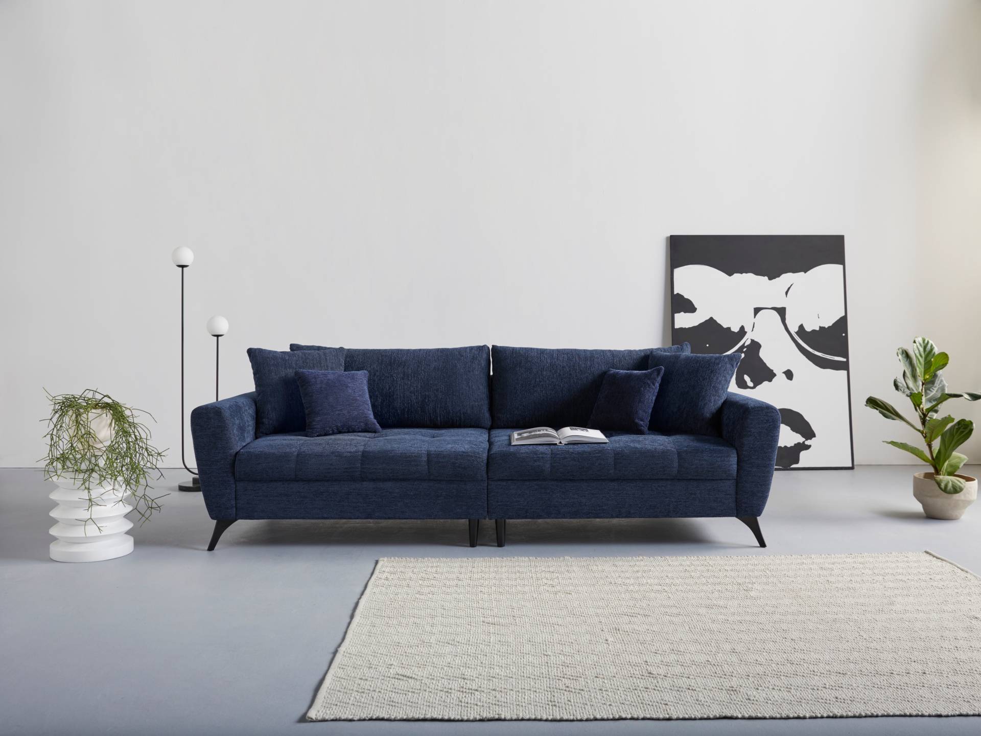 INOSIGN Big-Sofa "Lörby", auch mit Aqua clean-Bezug, feine Steppung im Sitzbereich, lose Kissen von Inosign