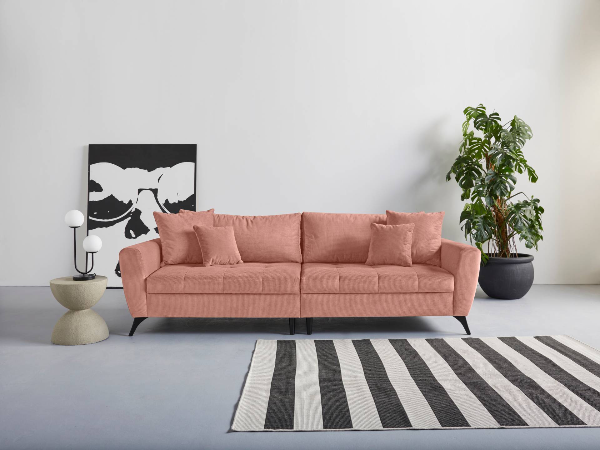 INOSIGN Big-Sofa "Lörby", auch mit Aqua clean-Bezug, feine Steppung im Sitzbereich, lose Kissen von Inosign