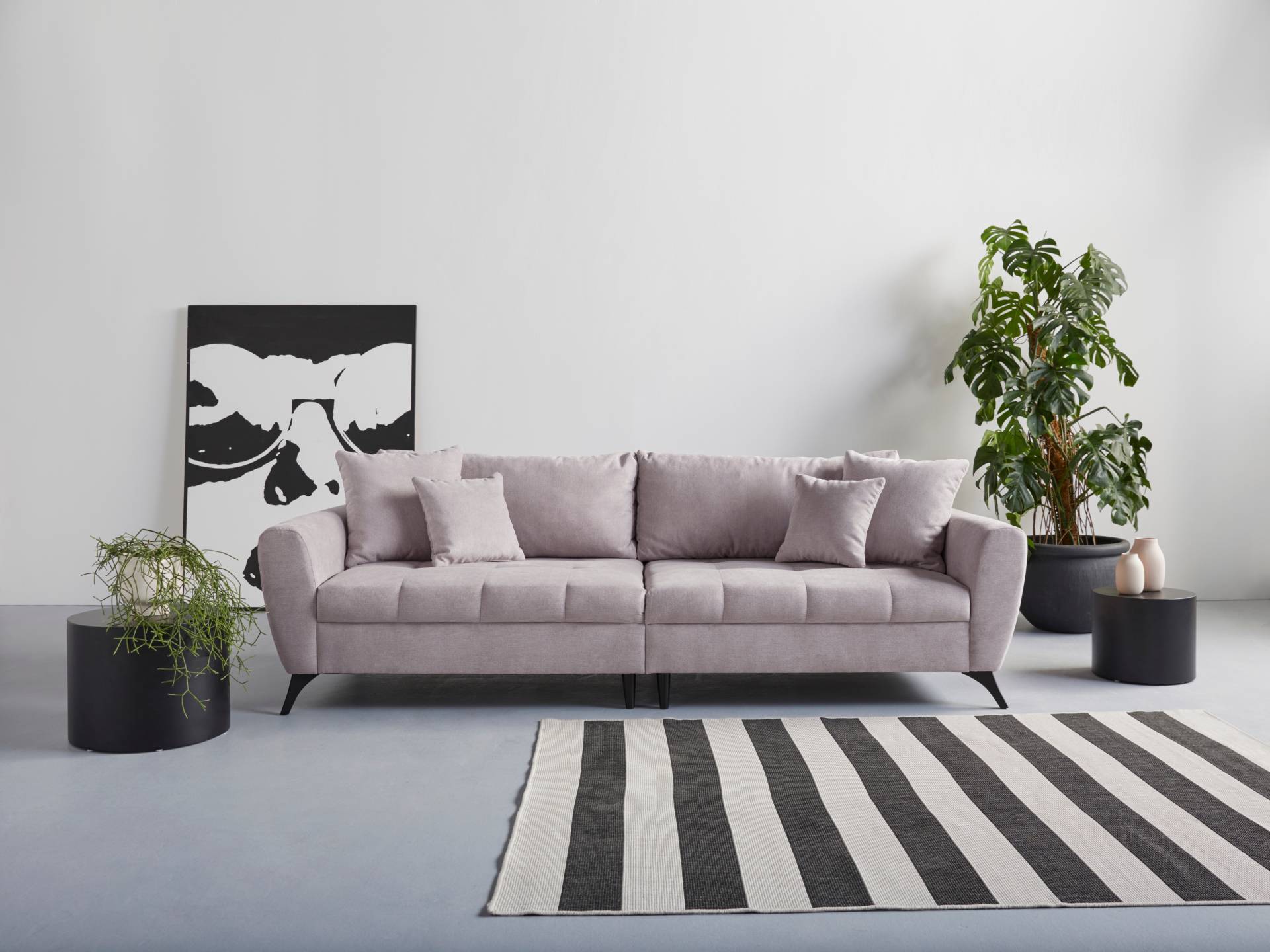 INOSIGN Big-Sofa "Lörby", auch mit Aqua clean-Bezug, feine Steppung im Sitzbereich, lose Kissen von Inosign