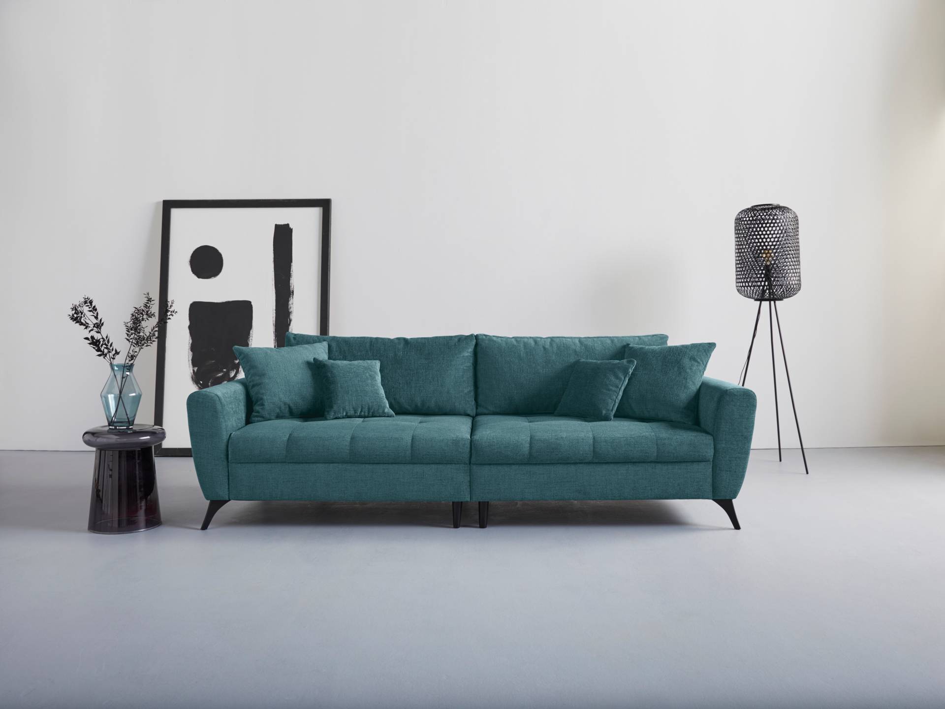 INOSIGN Big-Sofa "Lörby", auch mit Aqua clean-Bezug, feine Steppung im Sitzbereich, lose Kissen von Inosign