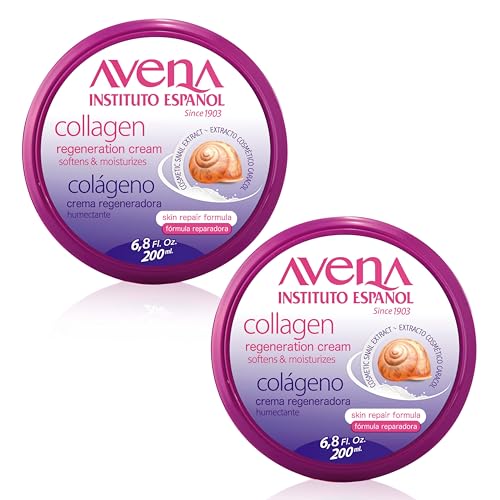 Instituto Español Regenerierende Kollagencreme mit Schneckenschleim, feuchtigkeitsspendende Körpercreme für Damen, Herren, nährende Behandlung und Elastizität für trockene, rissige Haut, Set 400 ml Instituto Español Regenerierende Kollagencreme mit Schneckenschleim, feuchtigkeitsspendende Körpercreme für Damen, Herren, nährende Behandlung und Elastizität für trockene, rissige Haut, Set 400 ml von Instituto Español