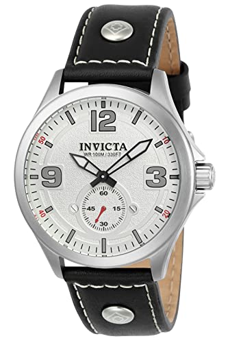 Invicta 22527 Aviator Herren Uhr Edelstahl Quarz weißen Zifferblat von Invicta