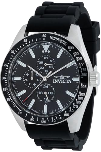 Invicta Aviator 38402 Quarz Uhr Herren - 45mm, Gürtel von Invicta