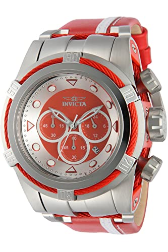 Invicta Herren-Armbanduhr Bolt Zeus 43786 Quarz, Stahl-Weiß-Rot von Invicta