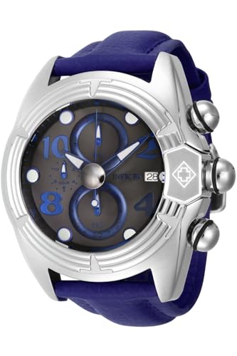 Invicta Lupah 43877 Quarz Herrenuhr - 52mm, Silber, 52, Band von Invicta