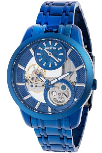 Invicta Objet D Art 44331 Mechanische Herrenuhr - 43mm, Blau, 43 von Invicta