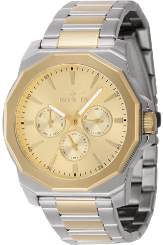 Invicta Herren Analog Quarz Uhr mit Edelstahl Armband 46846 von Invicta