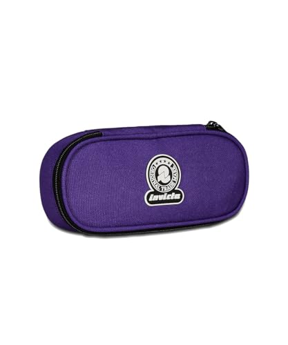 Invicta Stiftehalter für Schule, rund, robust, Violett, Mono-Fach mit Organizer, Schule und Freizeit, Kinder und Jugendliche, Aubergine, Schule, aubergine, Für die Schule von Invicta