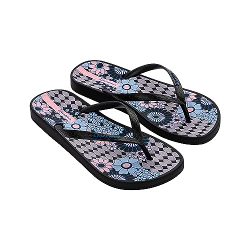 Ipanema Damen ANAT. TEMAS XIV FEM Flipflop, Black/Grey/PINK, 37 EU von Ipanema