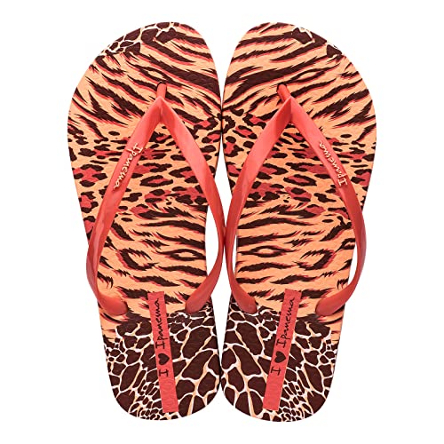 Ipanema Damen ANIMALE Print II FEM Flipflop, ORANGE/BEIGE, 38 EU von Ipanema