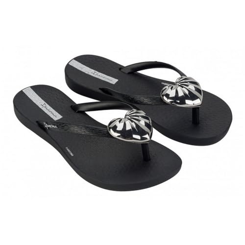 Ipanema Maxi Fashion Kids, Flip-Flops für Mädchen und Jungen, As040 Black Silver, 27.5 EU von Ipanema