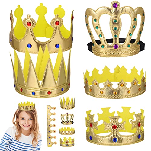 Ipetboom 10 Stk Krone Königin Tiara Kronkönig Der Männer Aurora-zubehör Königshut Kinder Verkleiden Diademe Aurora Crown Girls Tiara-stirnband Für Mädchen Kleidung Tuch Baby von Ipetboom