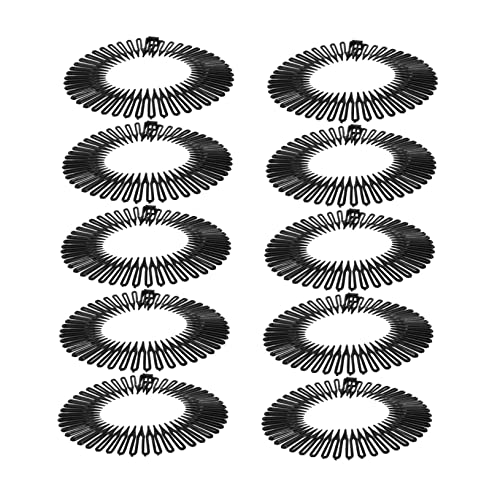 Ipetboom 10St Vollständiger runder elastischer Kamm dehnen haarkamm Runde Tischdecke mit Gummizug flexibler Kreiskamm niedlich Halterung Haarbürste Stirnband Fräulein runder Kamm Abs von Ipetboom