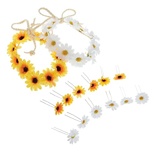 Ipetboom 16stücke Teiliges Sonnenblumen Haarschmuck Für Bräute Handgefertigte Kopfbedeckung Und Haarspangen Für Hochzeiten Und Besondere Anlässe Stilvolles Blumen-haarband Für Frauen Ipetboom 16stücke Teiliges Sonnenblumen Haarschmuck Für Bräute Handgefertigte Kopfbedeckung Und Haarspangen Für Hochzeiten Und Besondere Anlässe Stilvolles Blumen-haarband Für Frauen von Ipetboom
