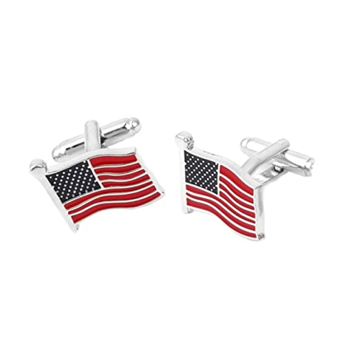 Ipetboom 1paar Amerikanische Flagge Manschettenknöpfe Für Für Besondere Anlässe Einfache Handhabung Alltagsaccessoire Ipetboom 1paar Amerikanische Flagge Manschettenknöpfe Für Für Besondere Anlässe Einfache Handhabung Alltagsaccessoire von Ipetboom
