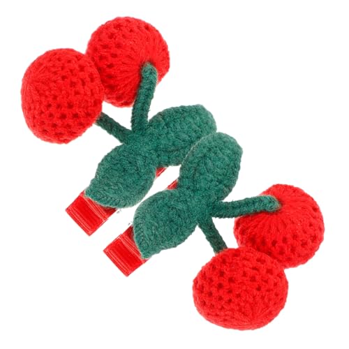 Ipetboom Kirsch-haarspangen Häkel-strick-clips Für Mädchen Mini-haarspangen-set Weich Und Bequem Ideal Für Mädchen Ipetboom Kirsch-haarspangen Häkel-strick-clips Für Mädchen Mini-haarspangen-set Weich Und Bequem Ideal Für Mädchen von Ipetboom